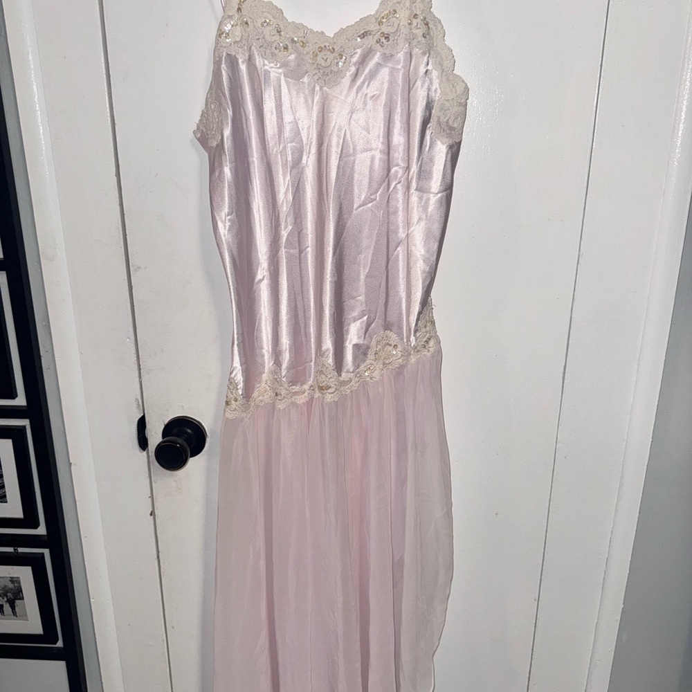 Victoria's Secret Pink Chemise with Lace Trim